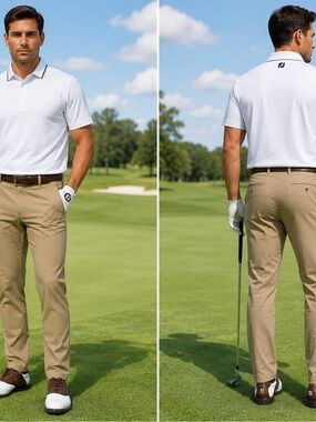 FootJoy Men’s Golf Chinos in Khaki